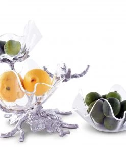 Arthur Court Grape Acrylic Bowls 3-Tiered Stand