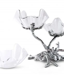 Arthur Court Grape Acrylic Bowls 3-Tiered Stand