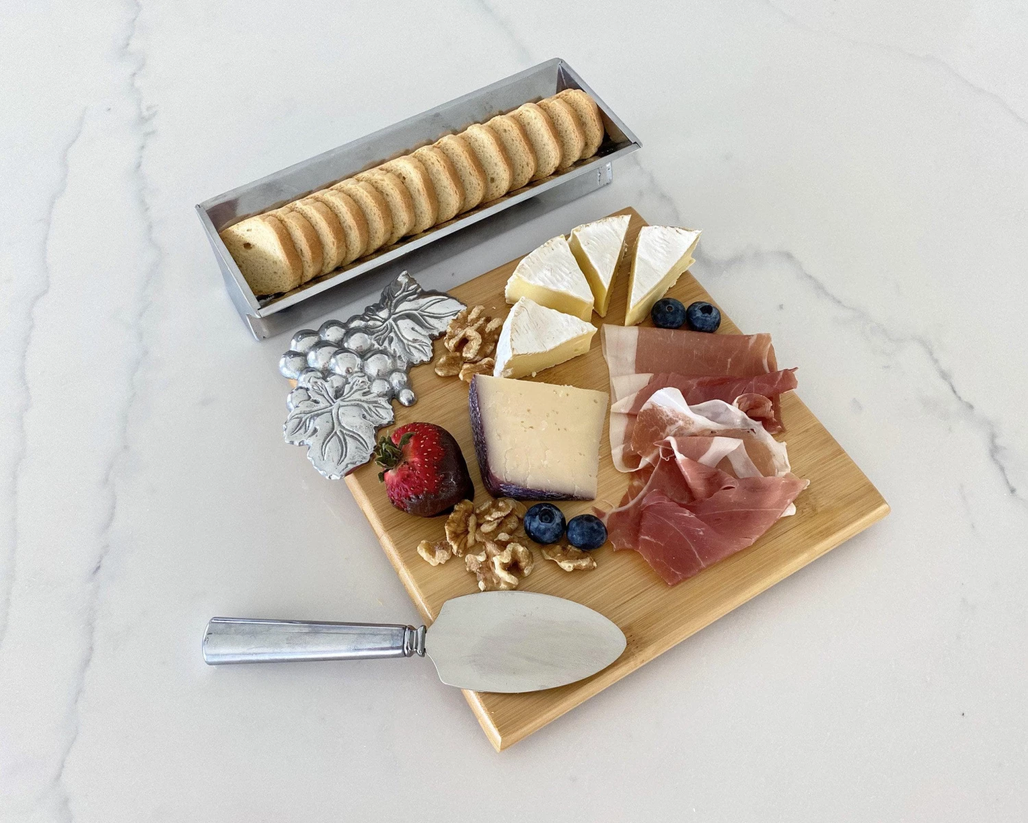 Arthur Court Grape Bamboo Cheese Set Cheese Boards & Cheese Sets