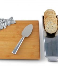 Arthur Court Grape Bamboo Cheese Set Cheese Boards & Cheese Sets