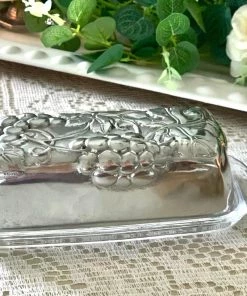 Arthur Court Grape Butter Dish Butter Dishes