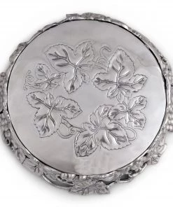 Arthur Court Grape Cake Stand Glass Dome Dessert Stands