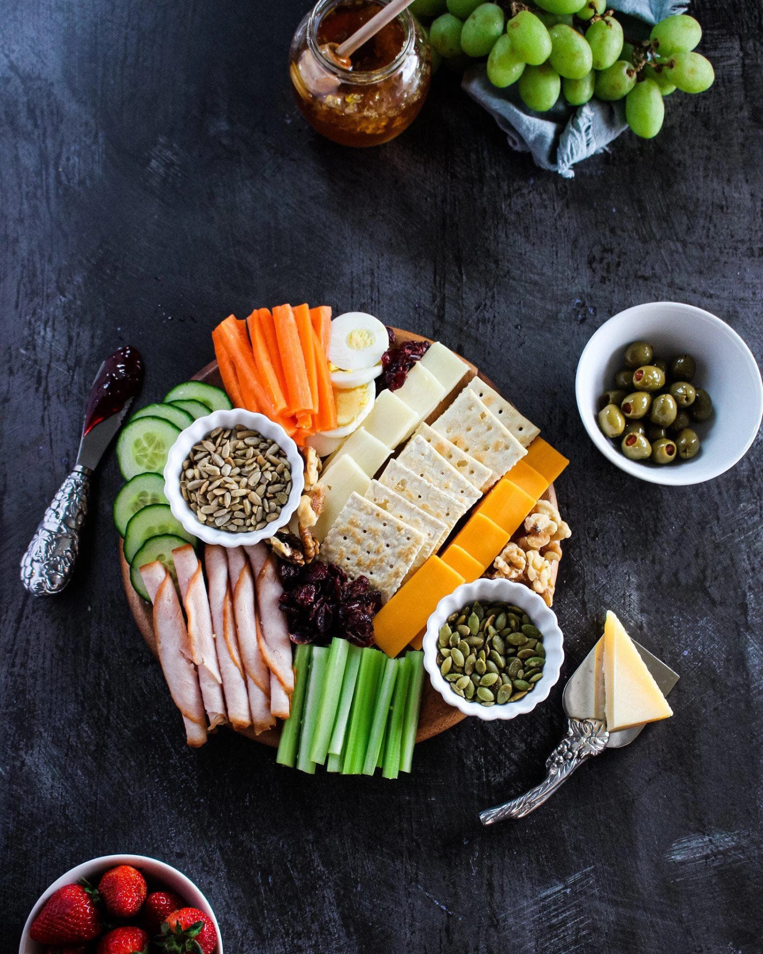 Arthur Court Grape Cheese Tool Set Cheese Boards & Cheese Sets