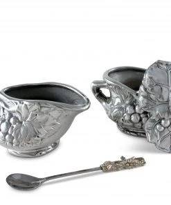 Arthur Court Ice Cream Scoops Grape Creamer Set