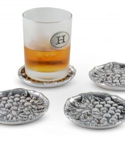 Arthur Court Grape Drink Coaster Set Of 4