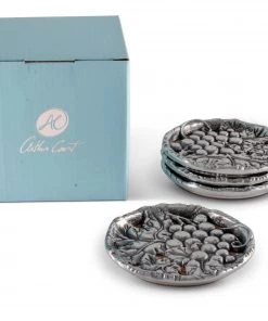 Arthur Court Grape Drink Coaster Set Of 4