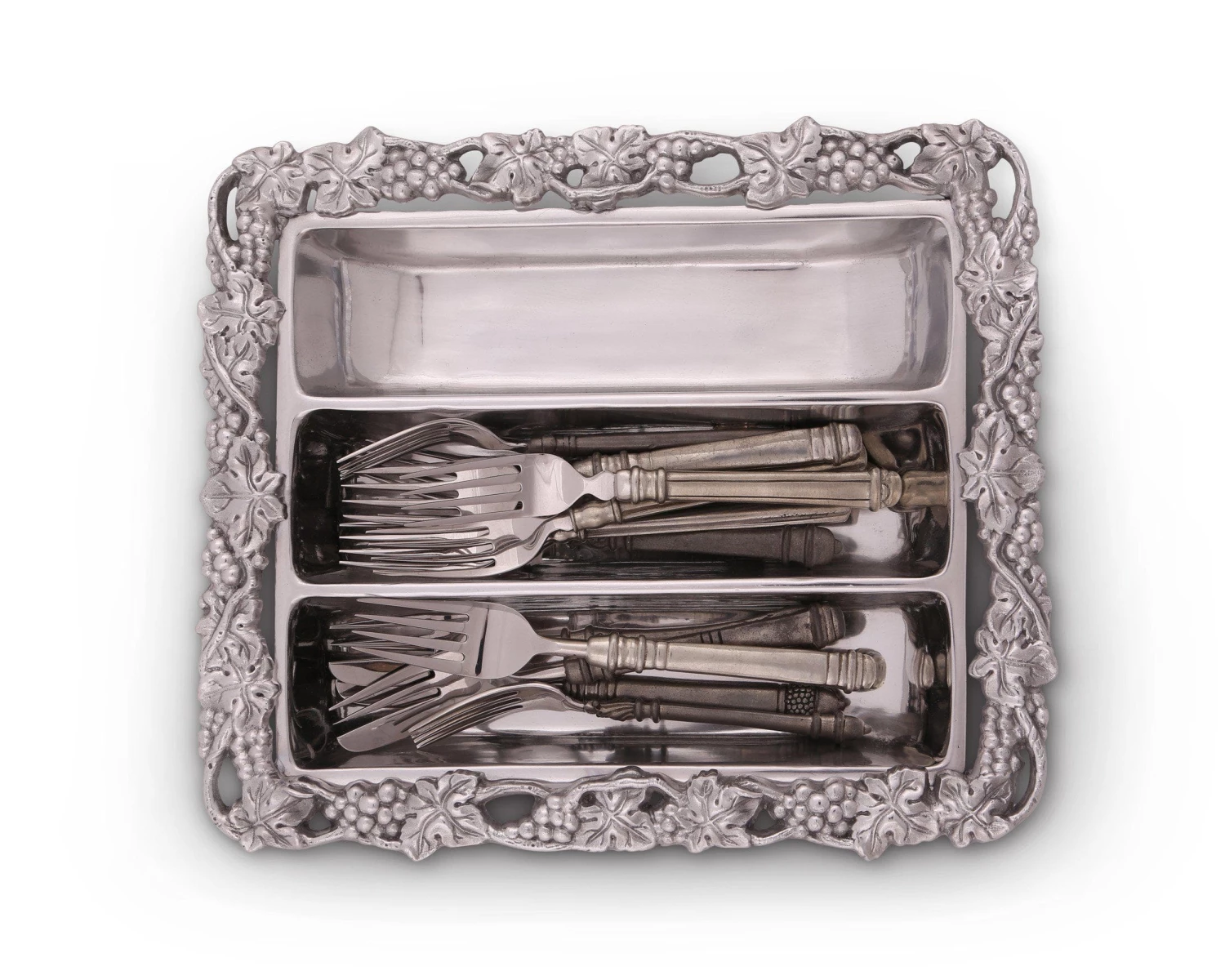 Arthur Court Grape Flatware Caddy