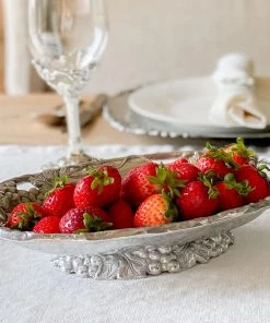 Arthur Court Grape Footed Side Dish Condiment Servers