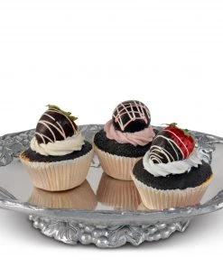 Arthur Court Grape Footed Side Dish Condiment Servers