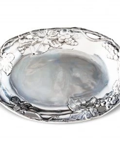 Arthur Court Grape Footed Side Dish Condiment Servers