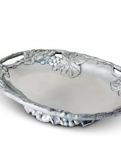 Arthur Court Grape Footed Side Dish Condiment Servers