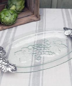 Arthur Court Grape Glass Platter Platters