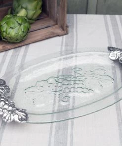 Arthur Court Grape Glass Platter Platters