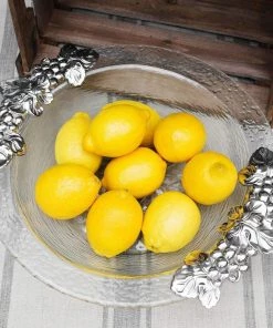 Arthur Court Salad Bowls Grape Glass Salad Bowl