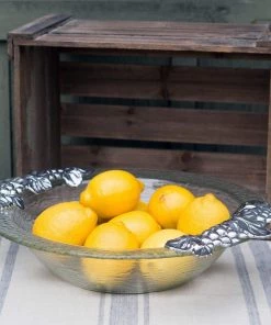 Arthur Court Salad Bowls Grape Glass Salad Bowl