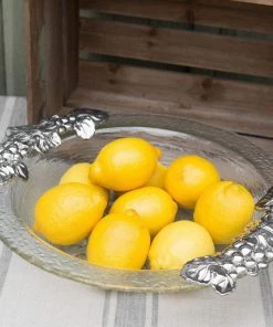 Arthur Court Salad Bowls Grape Glass Salad Bowl