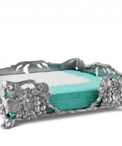 Arthur Court Napkin Holders Grape Luncheon Napkin Box