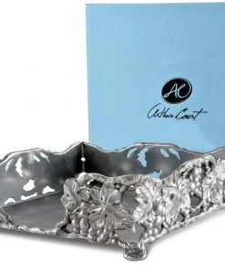 Arthur Court Napkin Holders Grape Luncheon Napkin Box