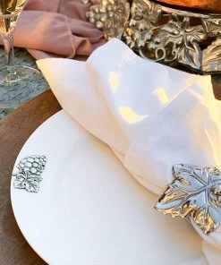 Arthur Court Grape Melamine Lunch Plates - Set Of 4