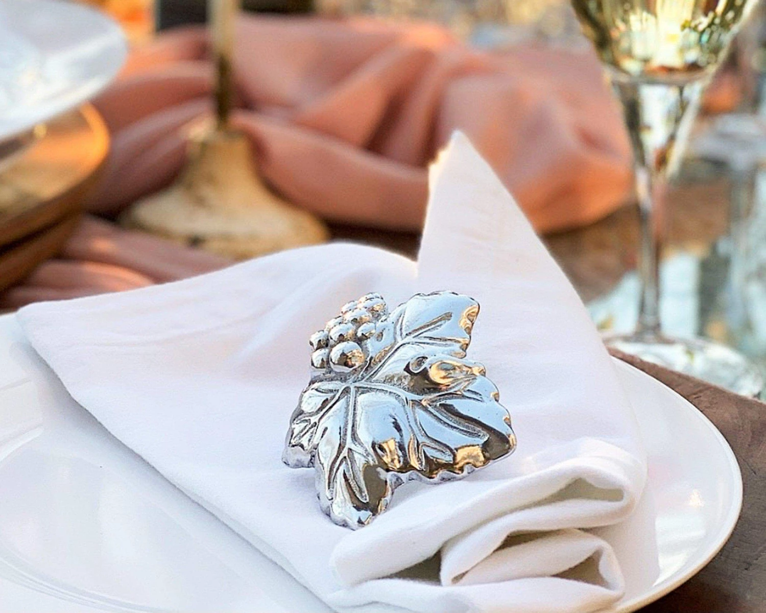 Arthur Court Grape Napkin Rings