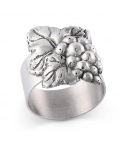Arthur Court Grape Napkin Rings - Set Of 4