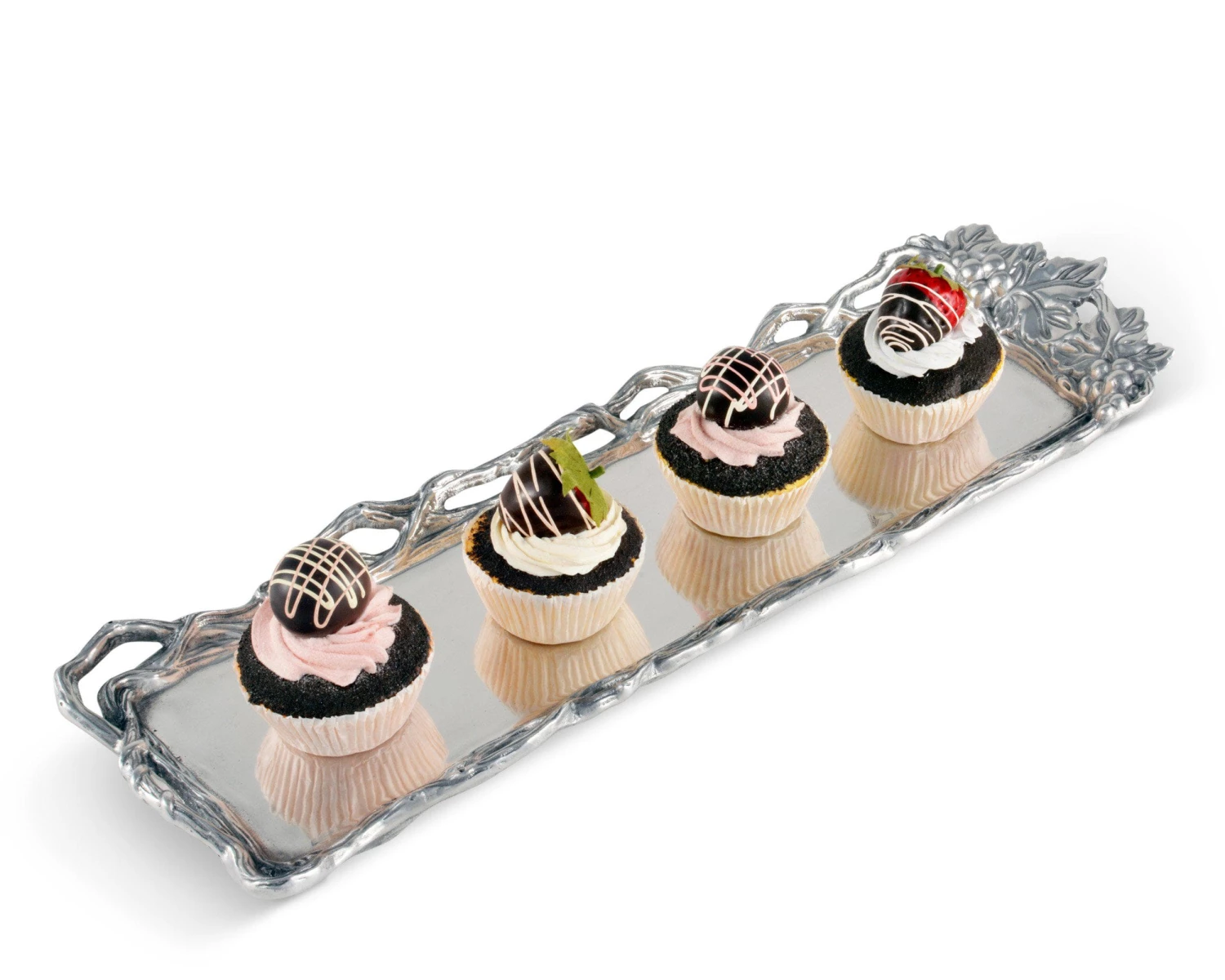 Arthur Court Grape Open Vine Oblong Tray