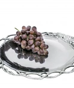 Arthur Court Trays Grape Open Vine Oval Tray