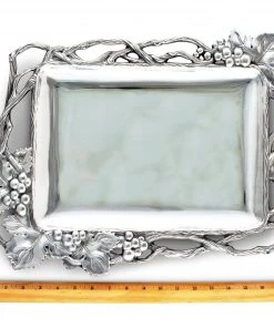 Arthur Court Grape Open Vine Rectangle Tray