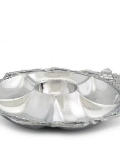 Arthur Court Grape Open Vine Round Tray 5-Section