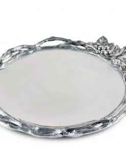 Arthur Court Trays Grape Open Vine Round Tray Large