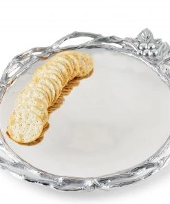 Arthur Court Trays Grape Open Vine Round Tray Large