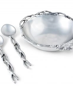 Arthur Court Grape Open Vine Salad Set 3-Pc Salad Bowls