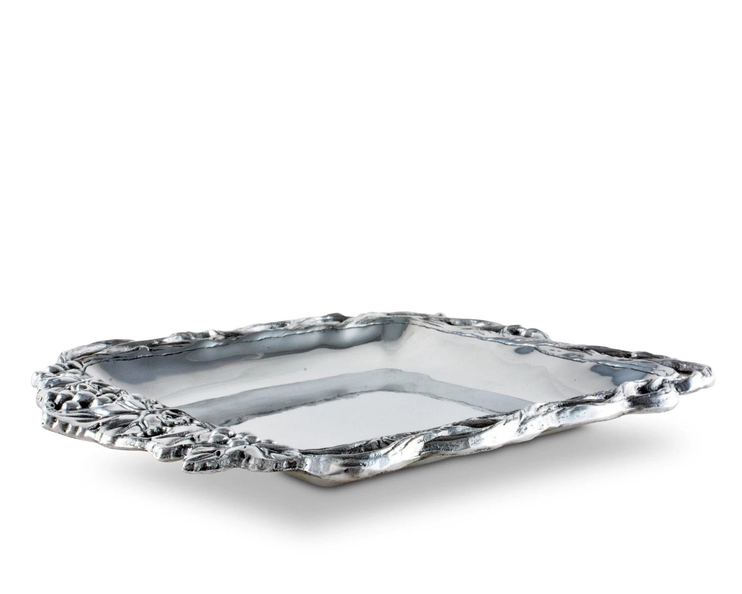 Arthur Court Grape Open Vine Square Tray 12