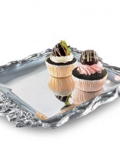 Arthur Court Grape Open Vine Square Tray 12