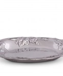 Arthur Court Trays Grape Oval Tray