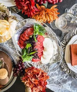 Arthur Court Trays Grape Oval Tray