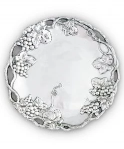 Arthur Court Grape Round Tray 15