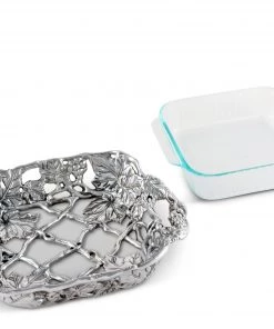 Arthur Court Casserole Servers Grape Square Pyrex Holder 2qt
