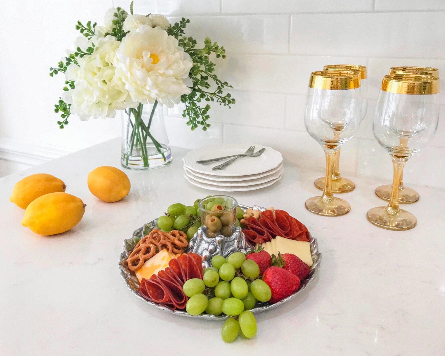 Arthur Court Catch Alls Grape Tidbit Tray