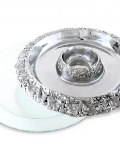 Arthur Court Trays Grape Tray With Glass Bowls