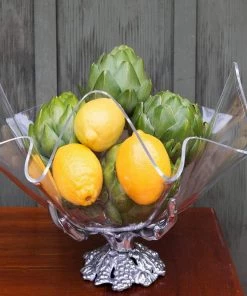 Arthur Court Grapevine Stand Acrylic Bowl 14