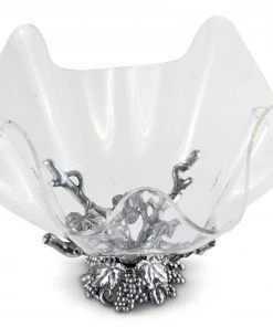 Arthur Court Grapevine Stand Acrylic Bowl 14