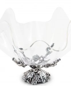 Arthur Court Grapevine Stand Acrylic Bowl 14