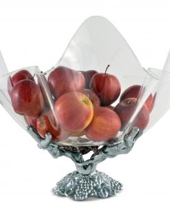 Arthur Court Grapevine Stand Acrylic Bowl 14