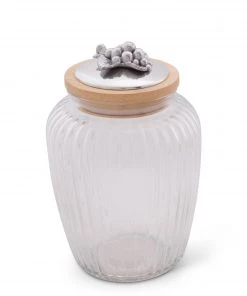 Arthur Court Canisters Grape Glass Canister
