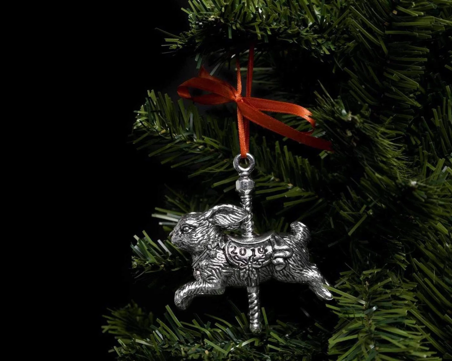 Arthur Court Holiday Ornaments Bunny Annual Christmas Ornament