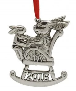 Arthur Court Holiday Ornaments Bunny Annual Christmas Ornament