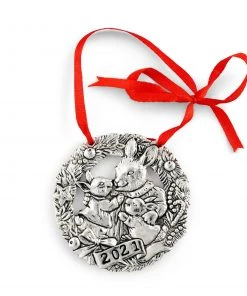 Arthur Court 2021 "To Grandma's House We Go" Bunny Ornament Holiday Ornaments