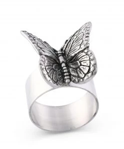 Arthur Court Butterfly Napkin Rings - Set Of 4