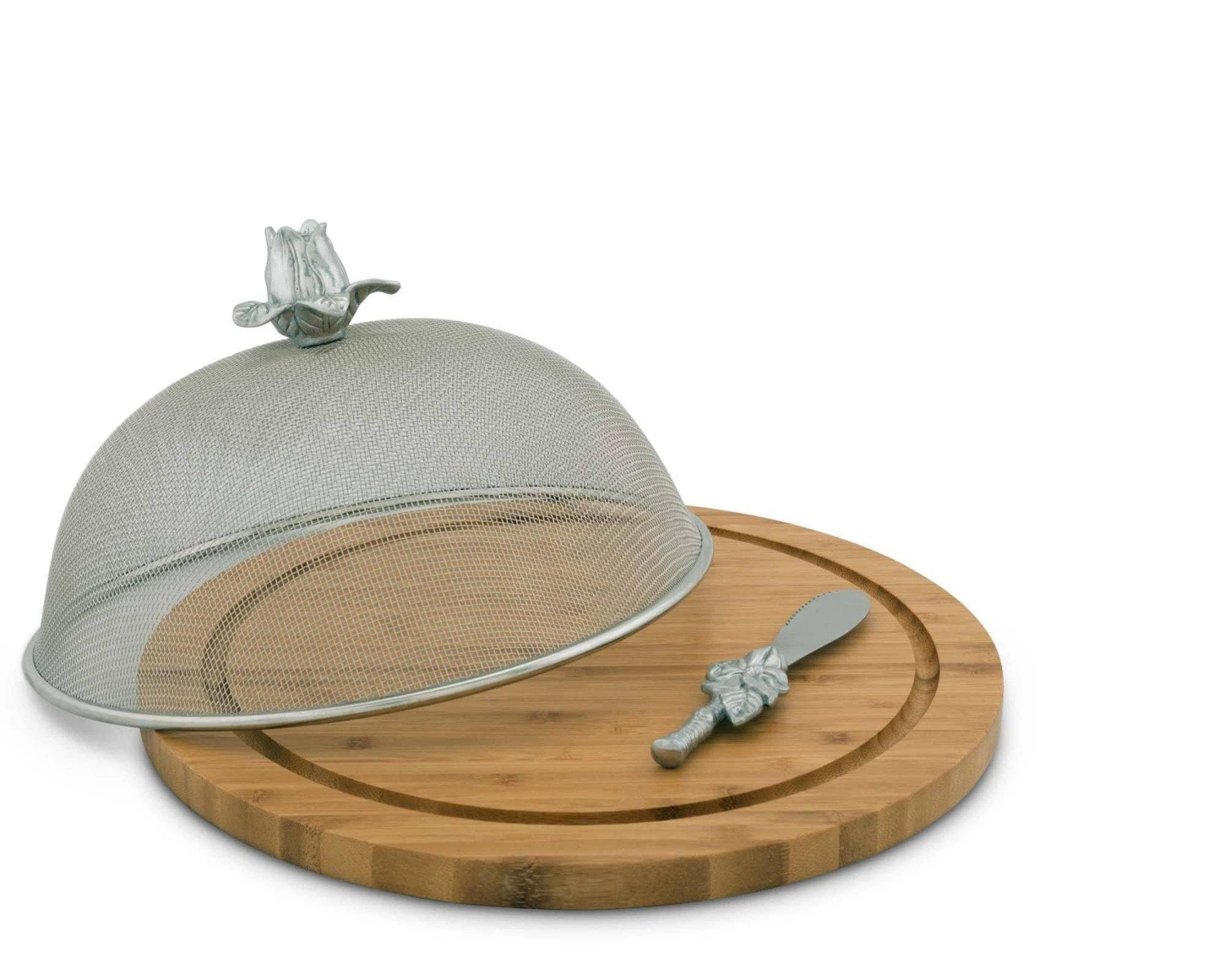 Arthur Court Magnolia 3 Piece Picnic Cheese Board / Spreader Cheese Boards & Cheese Sets